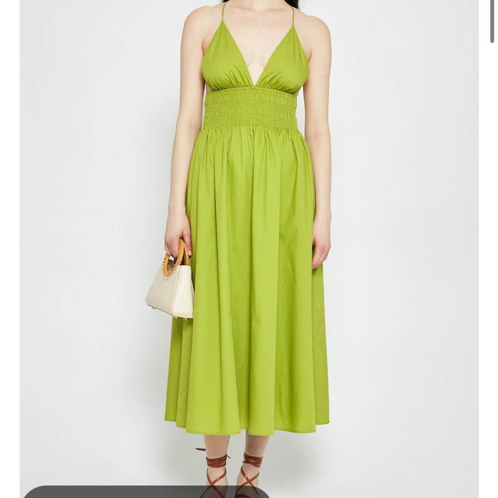 Elegant Green Midi Dress